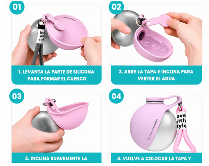 PeludosClub™ - Botella Portátil Para Perros